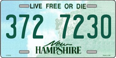 NH license plate 3727230
