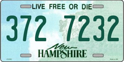 NH license plate 3727232