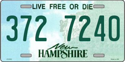 NH license plate 3727240