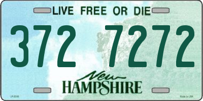 NH license plate 3727272