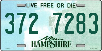 NH license plate 3727283