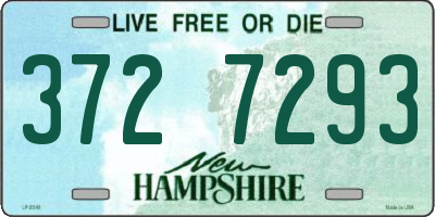 NH license plate 3727293