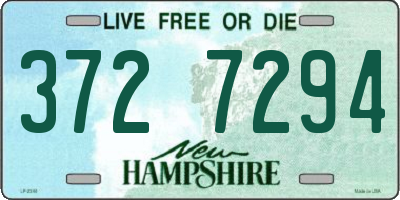 NH license plate 3727294
