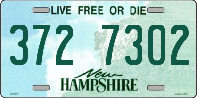 NH license plate 3727302