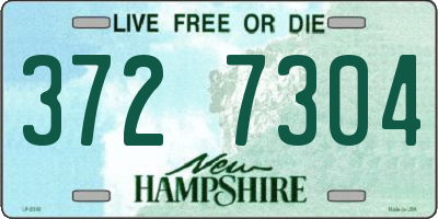NH license plate 3727304