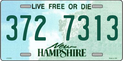 NH license plate 3727313