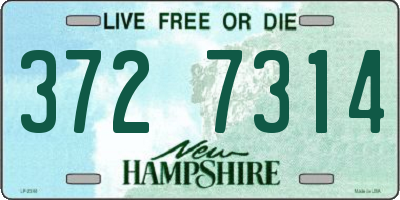 NH license plate 3727314