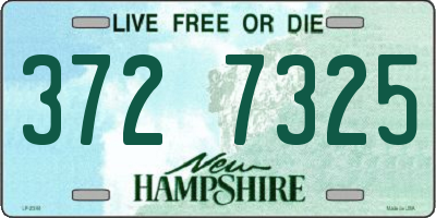 NH license plate 3727325
