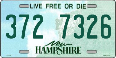NH license plate 3727326