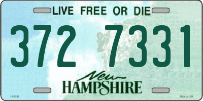 NH license plate 3727331