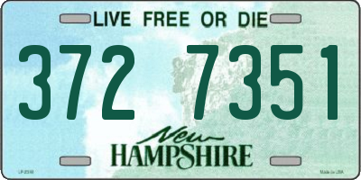 NH license plate 3727351