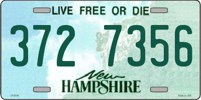 NH license plate 3727356
