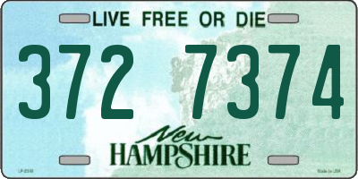 NH license plate 3727374