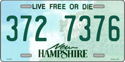 NH license plate 3727376