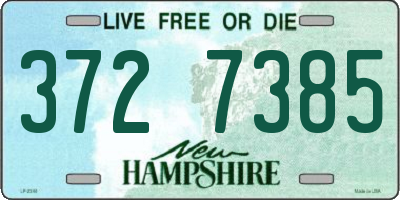 NH license plate 3727385