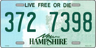 NH license plate 3727398
