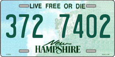NH license plate 3727402