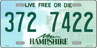 NH license plate 3727422