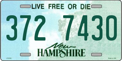 NH license plate 3727430