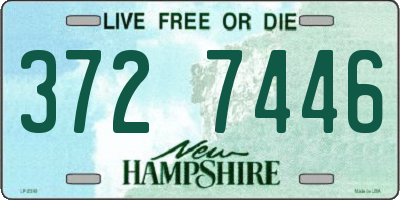 NH license plate 3727446