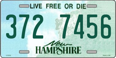 NH license plate 3727456