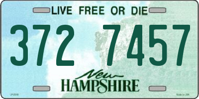 NH license plate 3727457