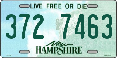 NH license plate 3727463