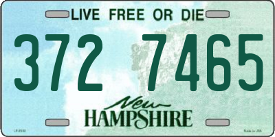 NH license plate 3727465