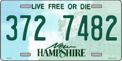 NH license plate 3727482