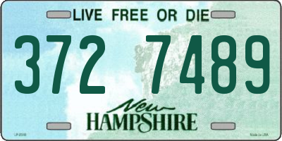 NH license plate 3727489