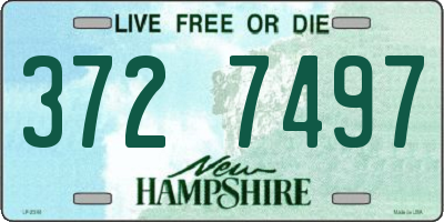 NH license plate 3727497