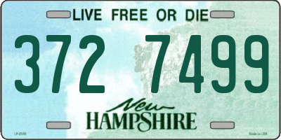 NH license plate 3727499
