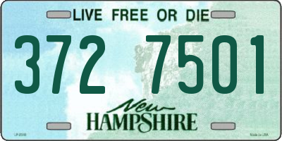NH license plate 3727501