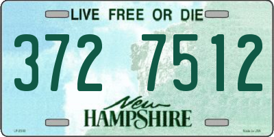 NH license plate 3727512