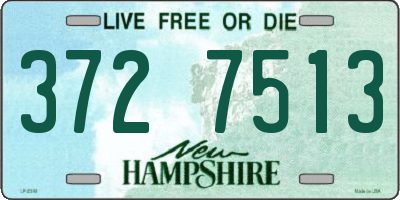 NH license plate 3727513