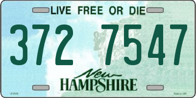 NH license plate 3727547