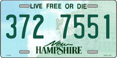 NH license plate 3727551