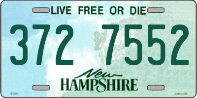 NH license plate 3727552