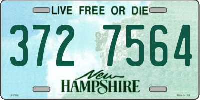 NH license plate 3727564