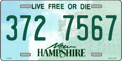 NH license plate 3727567
