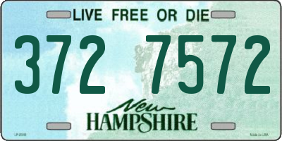 NH license plate 3727572