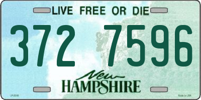 NH license plate 3727596