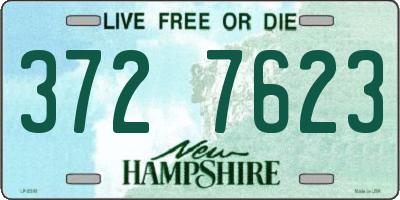 NH license plate 3727623