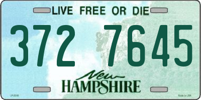 NH license plate 3727645