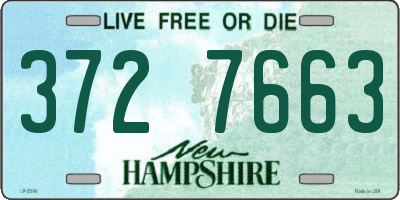 NH license plate 3727663