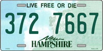 NH license plate 3727667