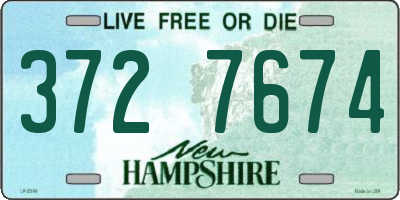NH license plate 3727674