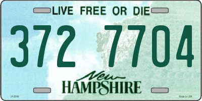 NH license plate 3727704