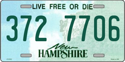 NH license plate 3727706