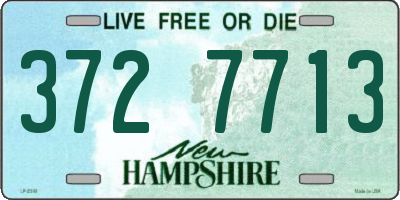 NH license plate 3727713